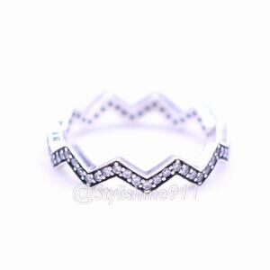 Authentic Pandora Shimmering Zigzag Ring